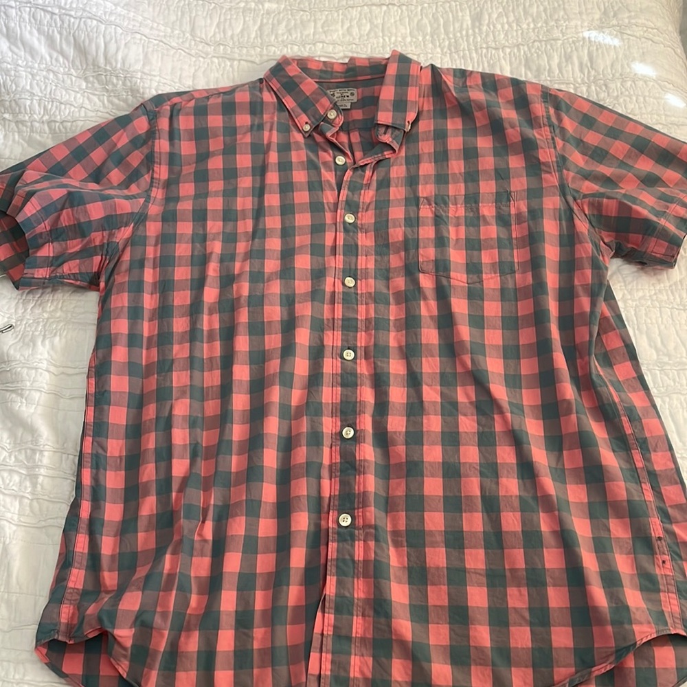 Jcrew Mens Short Sleeve Oxford
